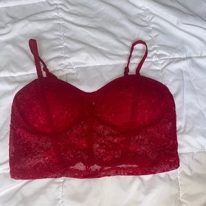 TigerMist Red Bralette Crop Top
